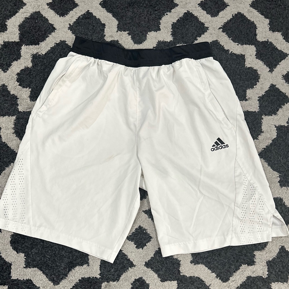 White adidas shorts men’s
